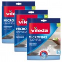Vileda Panno Microfibre Plus Con Odor Stop multiuso universale 3 pezzi blu