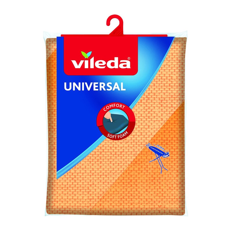 Vileda Copriasse Universal per Asse da Stiro in Cotone e Spugna 110×130/30×45 cm