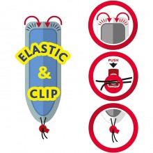 Vileda Copriasse Universal per Asse da Stiro in Cotone e Spugna 110×130/30×45 cm