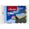 Vileda Spugna da Cucina 3in1 Glitzi 4 Conf. da 2 Pz per Lavare Piat...
