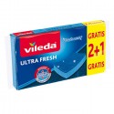 12 Spugne Vileda Ultra Fresh antigraffio Spugna da Cucina Blu piatti bicchieri