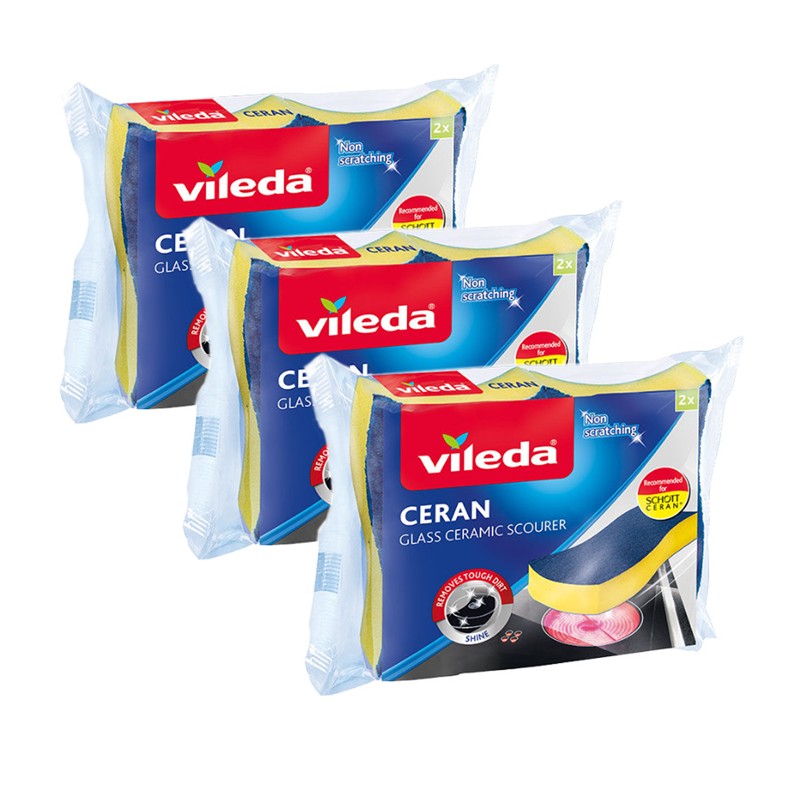 36205 VILEDA CERAN Spugna per piani ad induzione vetroceramica cucina 6 pezzi