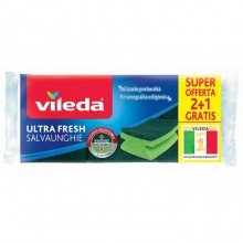 18 Spugna Vileda Ultrafresh Salvaunghie Scrosta Sgrassa e Non Graffia cucina