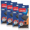 VILEDA PowerInox Glitzi Spugna Paglietta Abrasiva Ruggine Incrostazioni 8 PEZZI