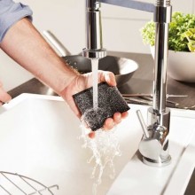 VILEDA PowerInox Glitzi Spugna Paglietta Abrasiva Ruggine Incrostazioni 8 PEZZI