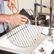 VILEDA PowerInox Glitzi Spugna Paglietta Abrasiva Ruggine Incrostazioni 8 PEZZI