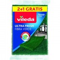 Spugne Vileda Fibra verde set da 12 spugna per pulire lo sporco più ostinato