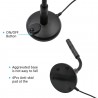 Hongu Microfono flessibile cablato Plug & Play 3,5mm da tavolo Stud...