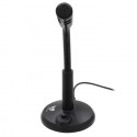 Microfono flessibile cablato Plug & Play 3,5mm da tavolo Studio PC conferenze