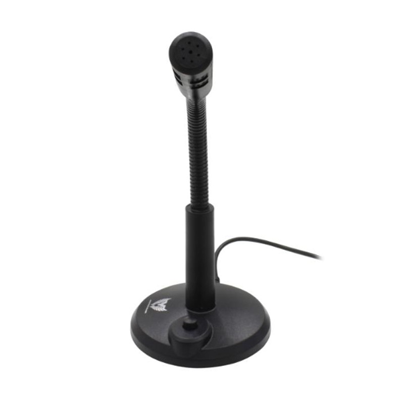 Hongu Microfono flessibile cablato Plug & Play 3,5mm da tavolo Stud...