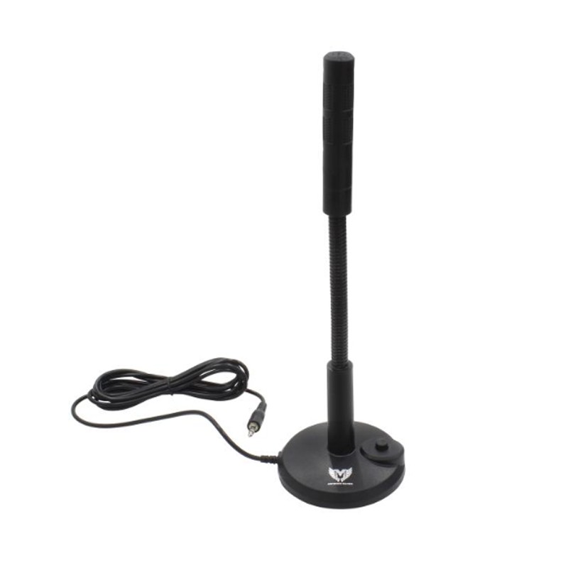 Hongu Microfono flessibile cablato Plug & Play 3,5mm da tavolo Stud...