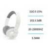 Unico Cuffie Sovraurali con microfono bianche Bass Sound cablate ja...