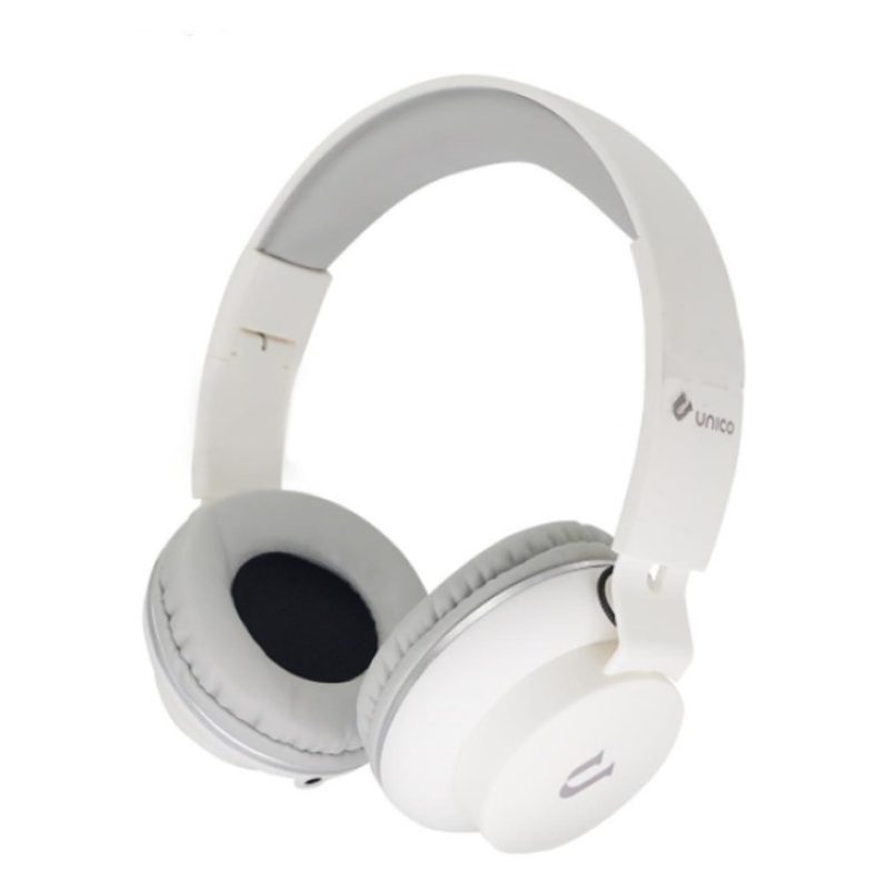 Unico Cuffie Sovraurali con microfono bianche Bass Sound cablate ja...