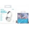 Unico Cuffie Sovraurali con microfono bianche Bass Sound cablate ja...