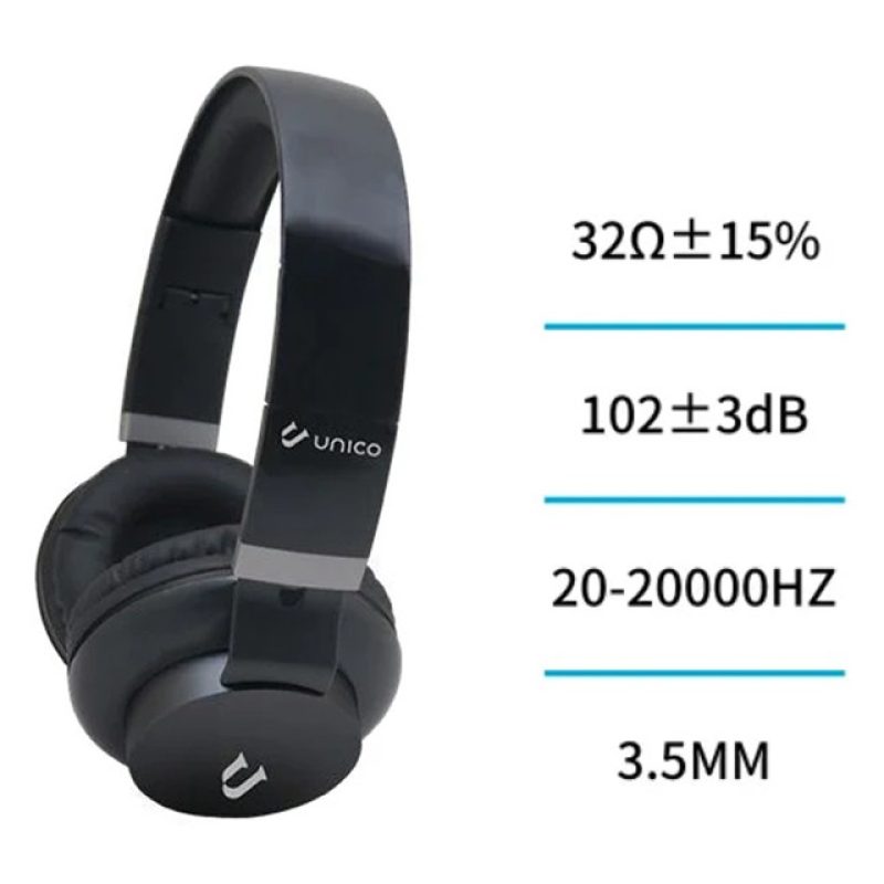 Unico Cuffie Sovraurali con microfono Nero Bass Sound cablate jack ...