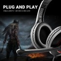 Cuffie da gaming con microfono gioco per PC Jack 3,5 mm con cavo console gamer