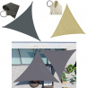 Nataluna Vela triangolare tenda tendone ombreggiante telo sole ombr...
