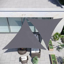 Vela triangolare tenda tendone ombreggiante telo sole ombra giardino parasole 5 metri