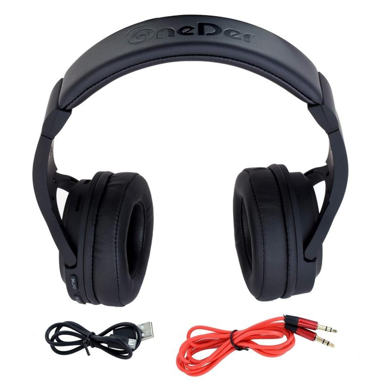OneDer Cuffie Bluetooth 5.0 Wireless senza fili radio FM TF Smartph...
