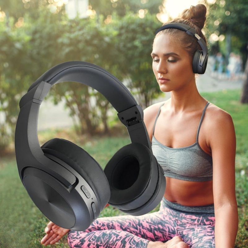 OneDer Cuffie Bluetooth 5.0 Wireless senza fili radio FM TF Smartph...