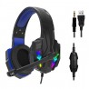 Hongu Cuffie gaming con filo LED RGB microfono omnidirezionale cons...