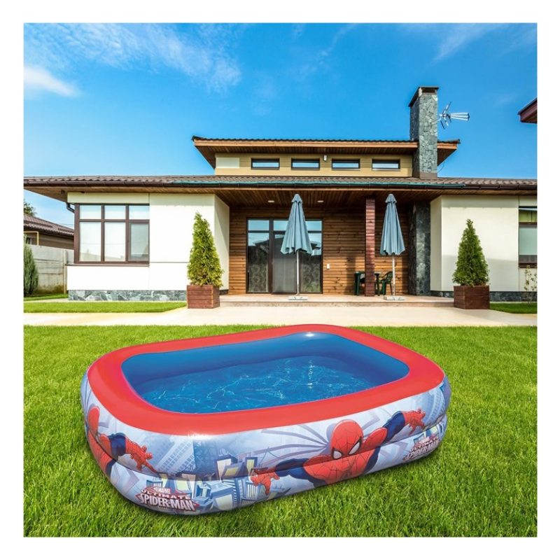 Bestway Piscina gonfiabile bambini Spiderman 201x150x51 cm Marvel P...