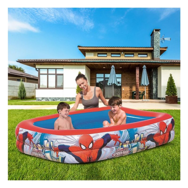 Bestway Piscina gonfiabile bambini Spiderman 201x150x51 cm Marvel P...