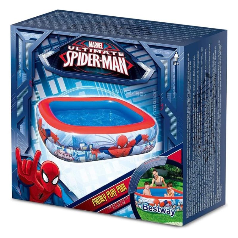 Bestway Piscina gonfiabile bambini Spiderman 201x150x51 cm Marvel P...