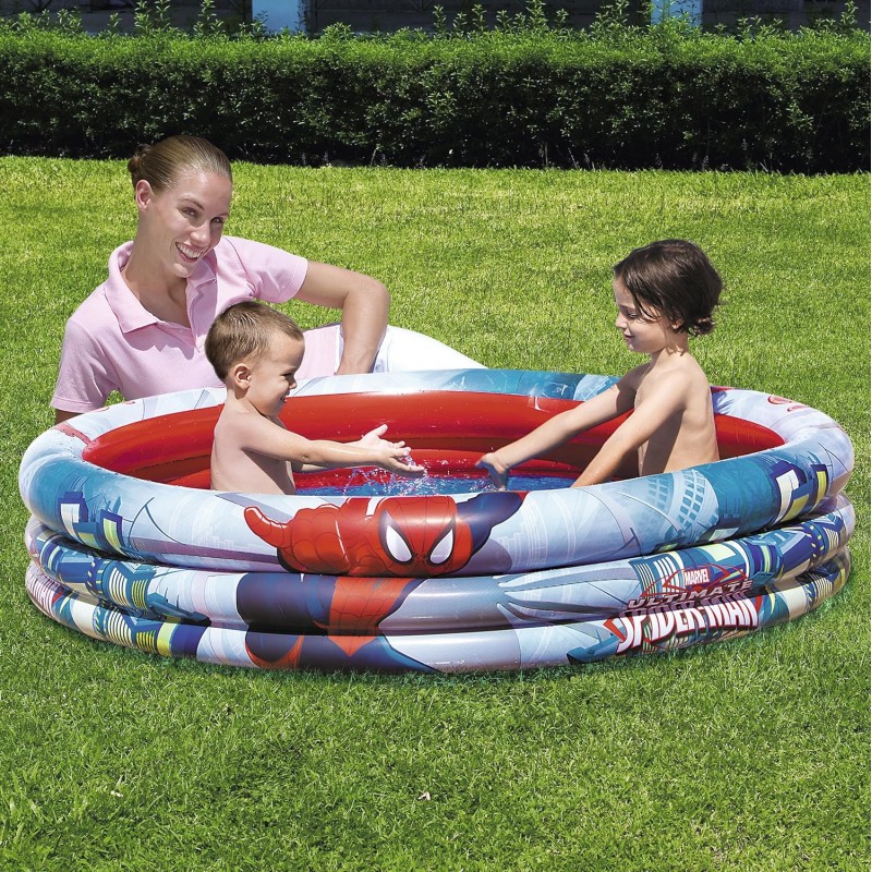Bestway Piscina gonfiabile bambini Spiderman tonda 122x30 cm Marvel...