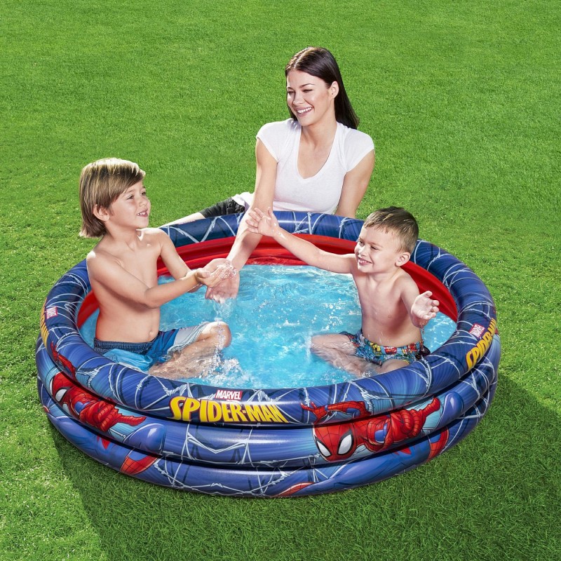 Bestway Piscina gonfiabile bambini Spiderman tonda 122x30 cm Marvel...