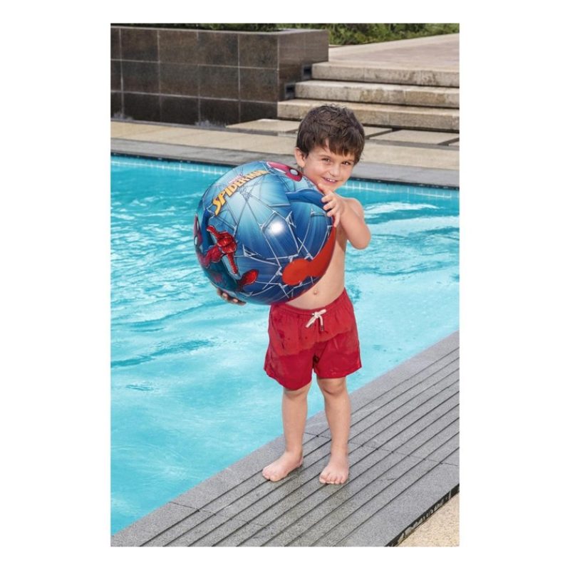 Bestway Palla Pallone Gonfiabile Spider-Man 51cm Bambini Mare Pisci...