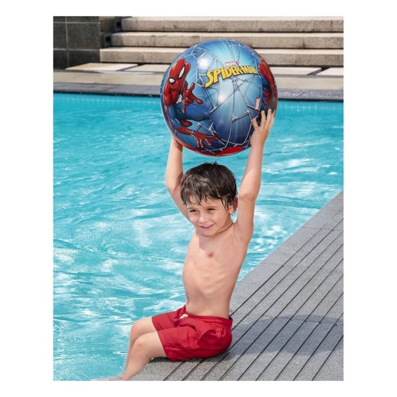 Bestway Palla Pallone Gonfiabile Spider-Man 51cm Bambini Mare Pisci...
