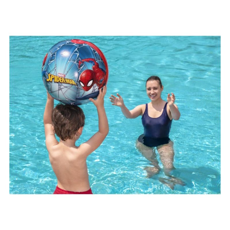 Bestway Palla Pallone Gonfiabile Spider-Man 51cm Bambini Mare Pisci...