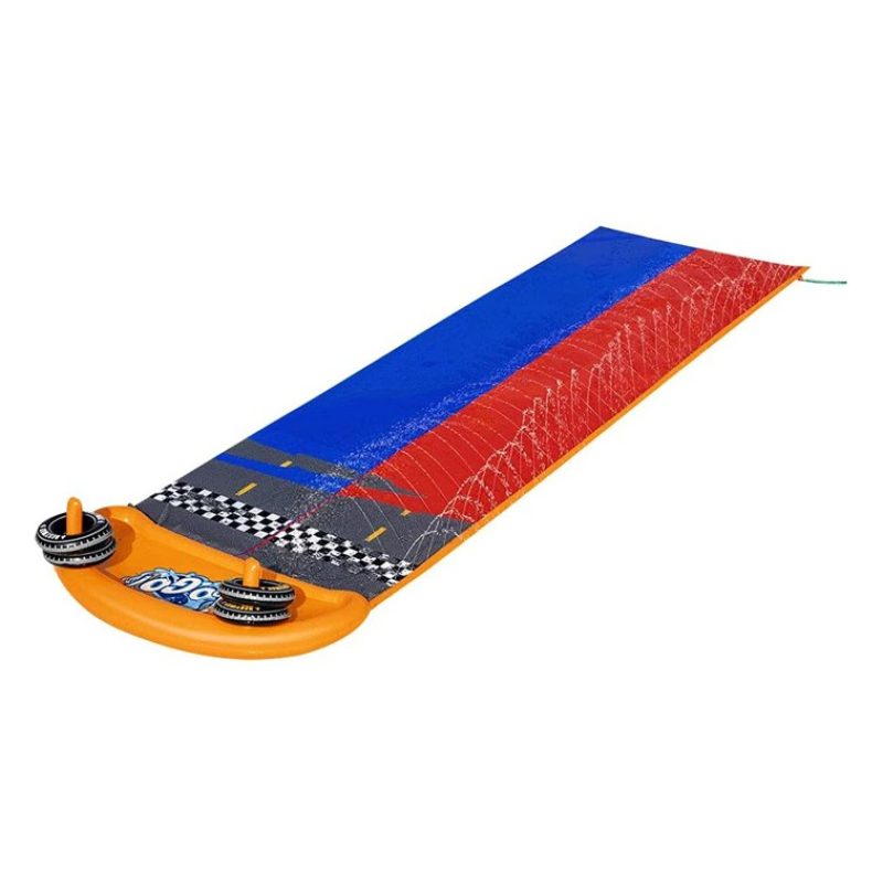 Bestway Acqua Scivolo Ferroviario Bambini 488cm Gioco anelli Estern...
