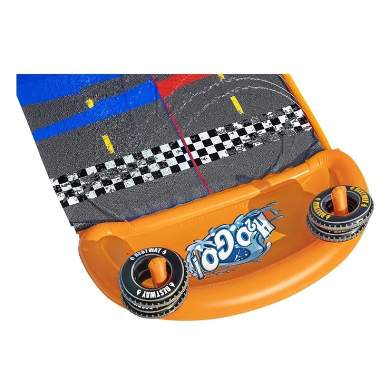 Bestway Acqua Scivolo Ferroviario Bambini 488cm Gioco anelli Estern...
