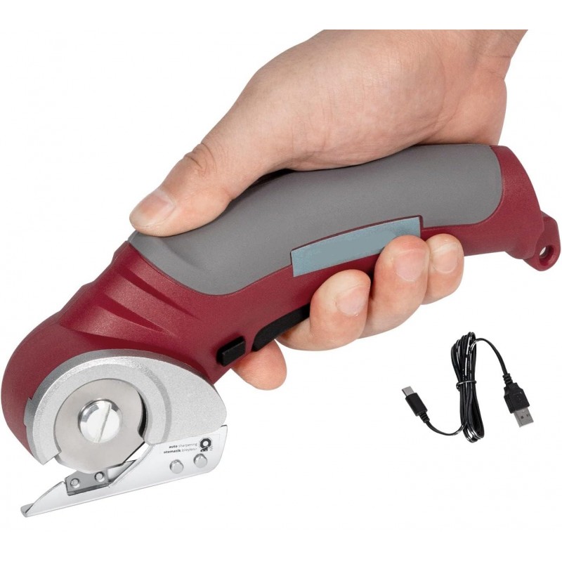 Taglierino Elettrico Cordless Pannolenci Giardinaggio Stoffa Tessuti a batteria 4.2V