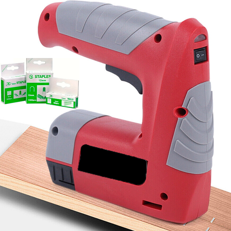 Pistola graffatrice graffettatrice graffette a batteria ricaricabile +3000 punti