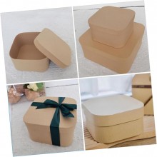 Set 12 Pezzi Scatole Box Regali portaconfetti quadrata bomboniere legno scatolina
