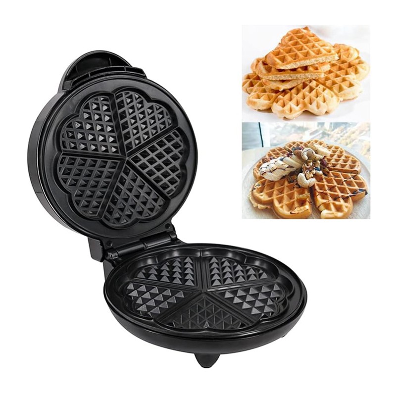 Piastra per waffle cialde dolci antiaderente elettrica 700W macchina Wafer maker