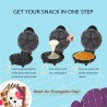 Eat Good Piastra per waffle cialde dolci antiaderente elettrica 700...