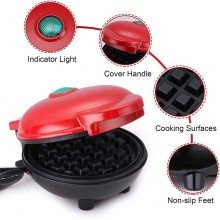 Piastra per waffle cialde dolci antiaderente elettrica 350W mini waffle maker