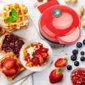 Piastra per waffle cialde dolci antiaderente elettrica 350W mini waffle maker