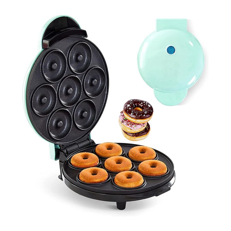 Piastra per ciambelle 7 mini stampi donuts dolci antiaderente elettrica 700W