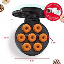 Piastra per ciambelle 7 mini stampi donuts dolci antiaderente elettrica 700W