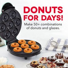 Piastra per ciambelle 7 mini stampi donuts dolci antiaderente elettrica 700W