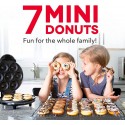 Piastra per ciambelle 7 mini stampi donuts dolci antiaderente elettrica 700W