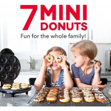 Piastra per ciambelle 7 mini stampi donuts dolci antiaderente elettrica 700W