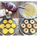 Piastra per ciambelle 7 mini stampi donuts dolci antiaderente elettrica 700W