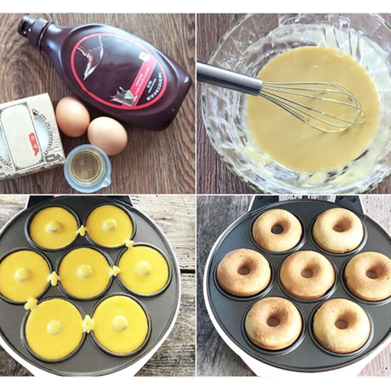Eat Good Piastra per ciambelle 7 mini stampi donuts dolci antiadere...