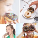 Piastra per ciambelle 7 mini stampi donuts dolci antiaderente elettrica 700W